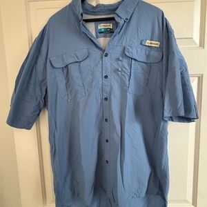 Magellan Outdoors Blue Relaxed Fit Shirt
